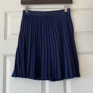 Express High Waisted Pleated Skirt Blue Size S